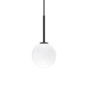 Herstal Pendel Ballon mattsvart/opal glas - Azalea Home