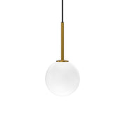 Herstal Pendel Ballon satin brass/opal glas - Azalea Home