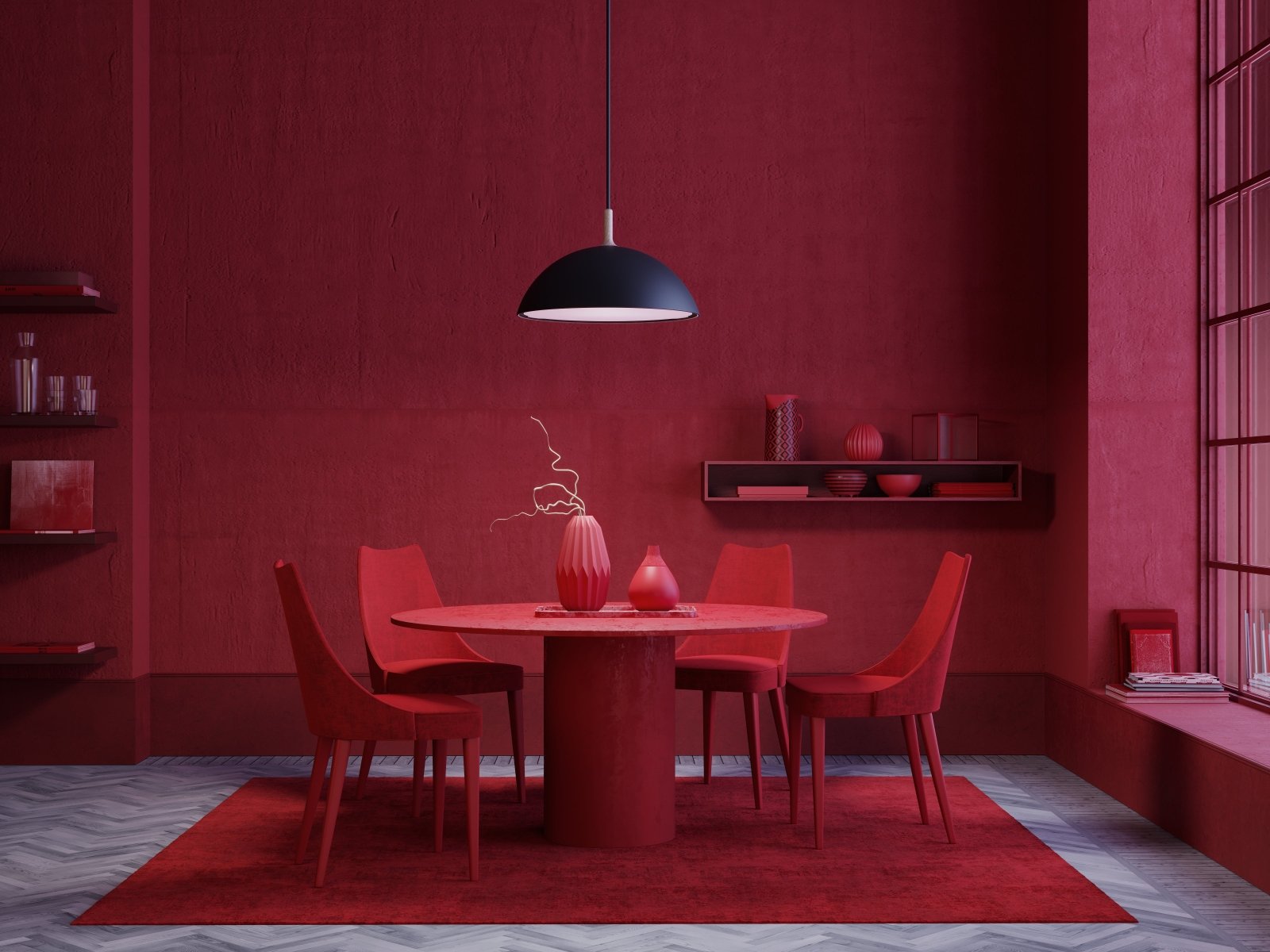 Herstal Pendel Bowl mattsvart - Azalea Home