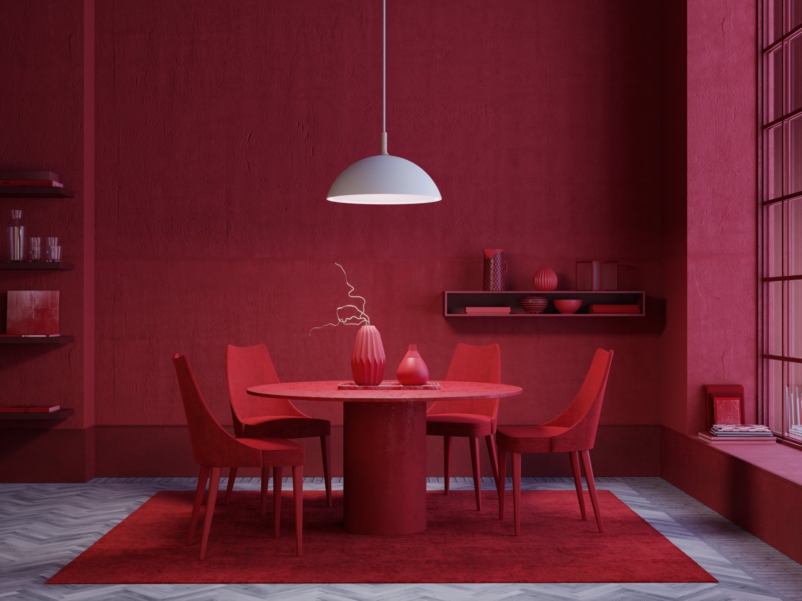 Herstal Pendel Bowl mattvit - Azalea Home