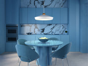 Herstal Pendel Edge L mattvit/brons - Azalea Home