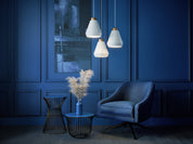 Herstal Pendel Edge M mattvit/brons - Azalea Home