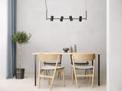 Herstal Pendel Holder linjär 4 lampor svart - Azalea Home