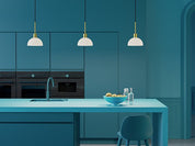 Herstal Pendel Vienda mässing/opal glas - Azalea Home