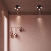 Herstal Spotlight Cut 3 lampor svart/opal glas - Azalea Home