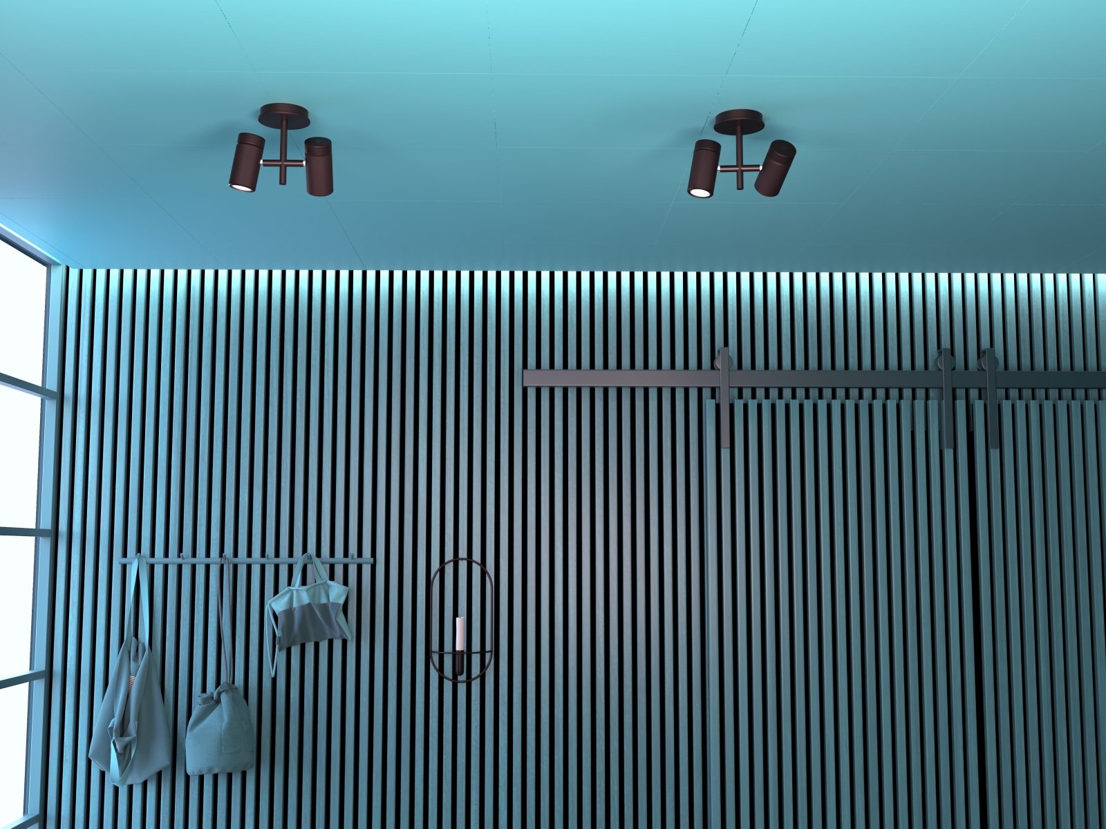 Herstal Spotlight Holder 2 lampor svart - Azalea Home