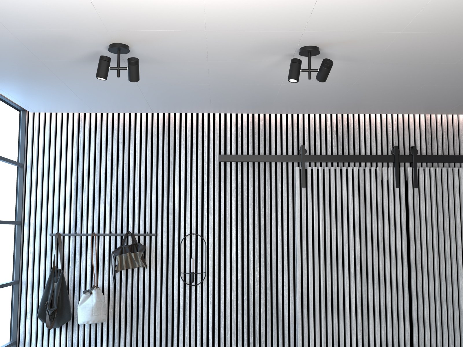 Herstal Spotlight Holder 2 lampor svart - Azalea Home