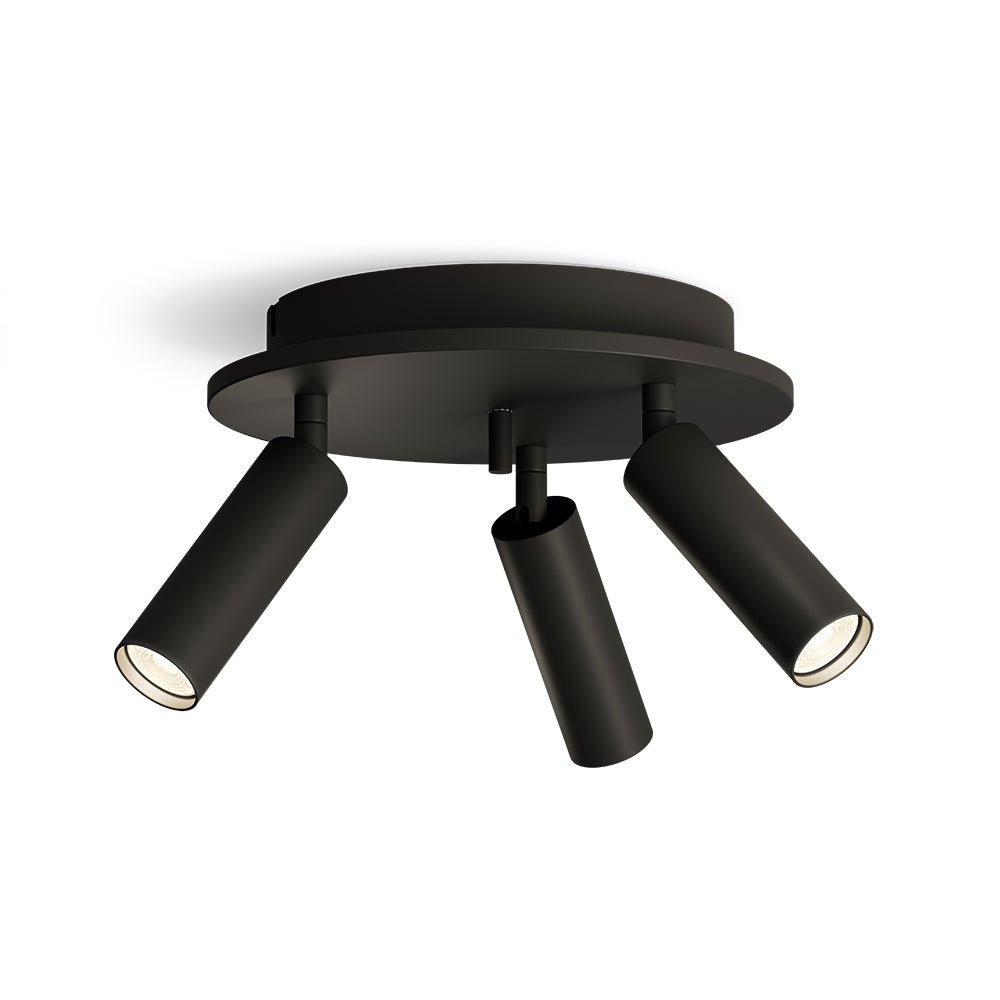 Herstal Spotlight Pipeline rund 3 mattsvart - Azalea Home