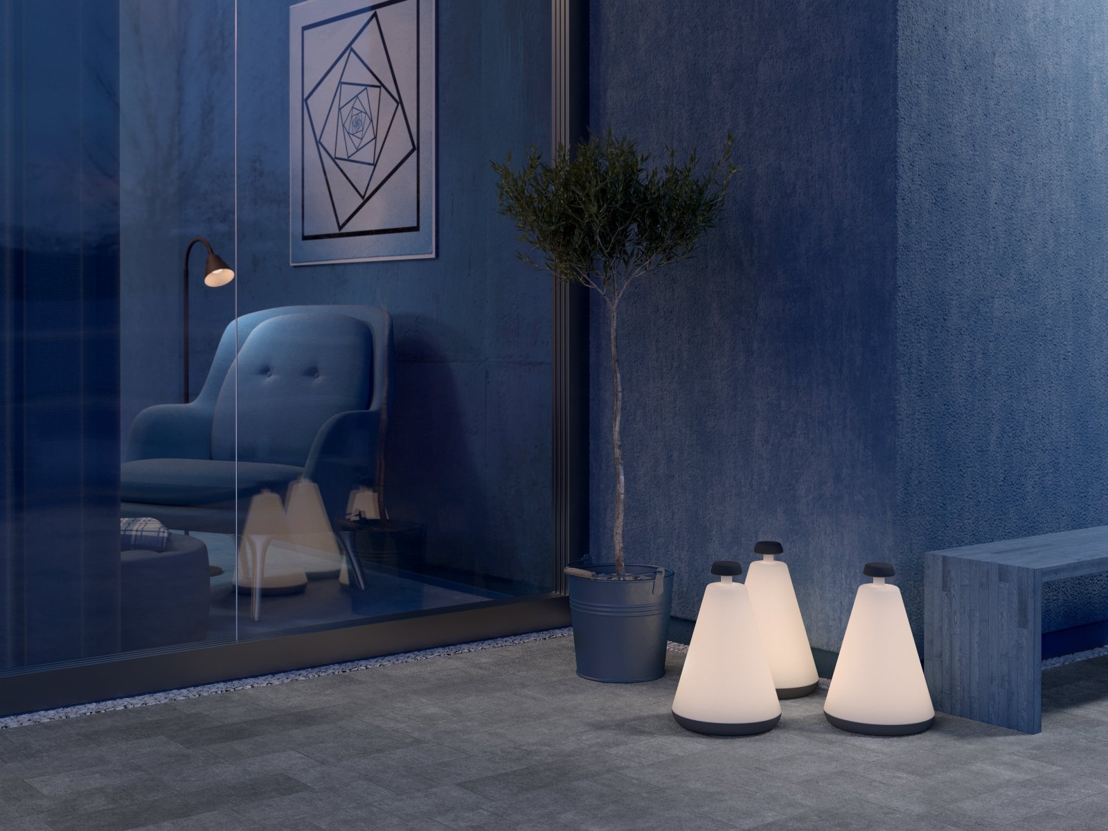 Herstal Utomhuslampa Buoy grå - Azalea Home