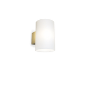 Herstal Vägglampa Evoke L satin brass/opal glas - Azalea Home