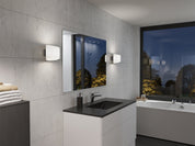 Herstal Vägglampa Evoke oval antracit/opal glas - Azalea Home