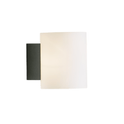 Herstal Vägglampa Evoke S antracit/opal glas - Azalea Home