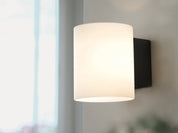 Herstal Vägglampa Evoke S antracit/opal glas - Azalea Home