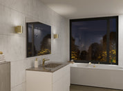 Herstal Vägglampa Evoke S satin brass/satin brass - Azalea Home