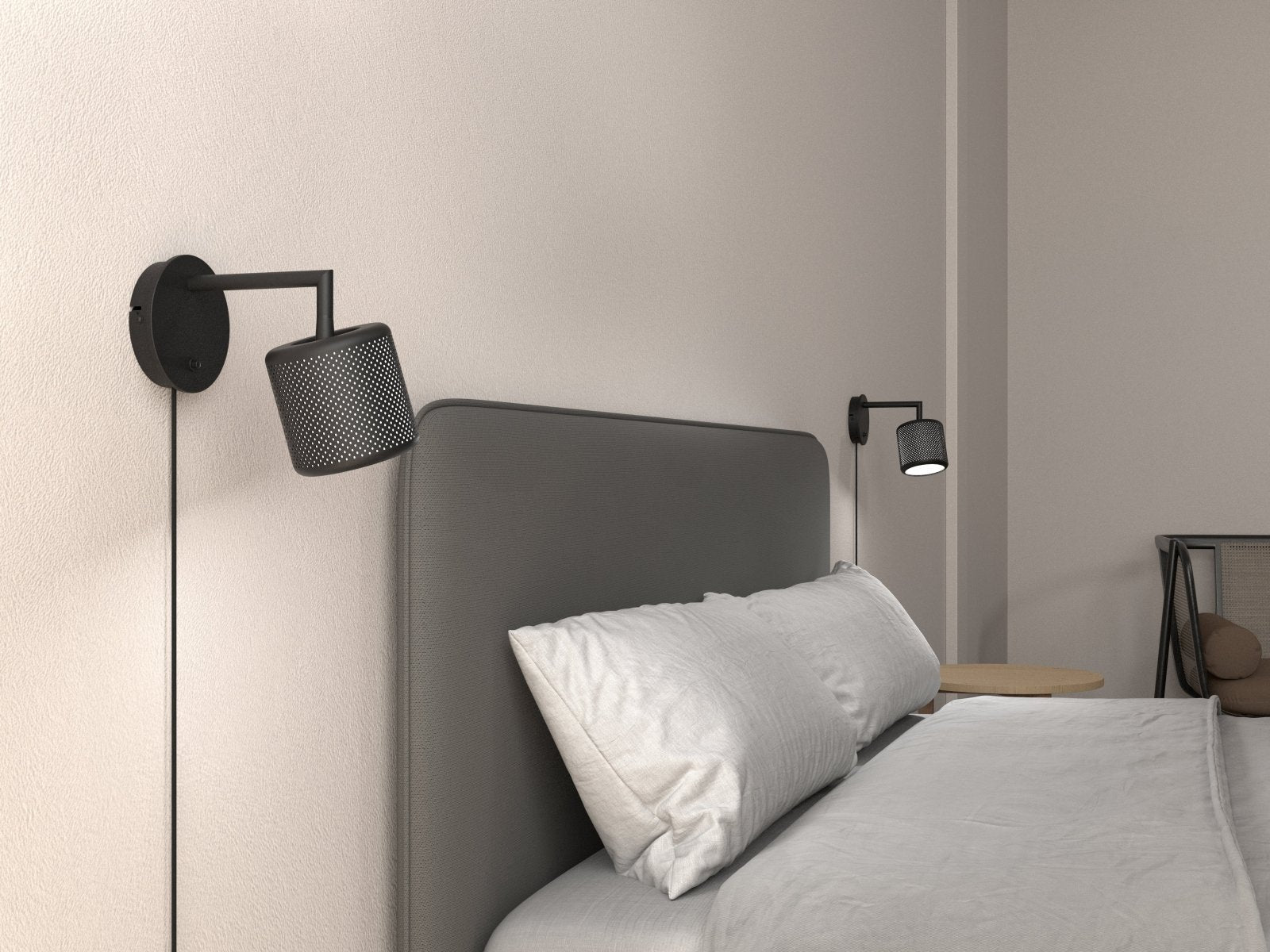 Herstal Vägglampa Grain XS mattsvart - Azalea Home