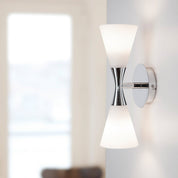 Herstal Vägglampa Harlekin Duo krom - Azalea Home
