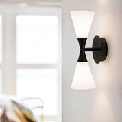 Herstal Vägglampa Harlekin Duo mattsvart - Azalea Home