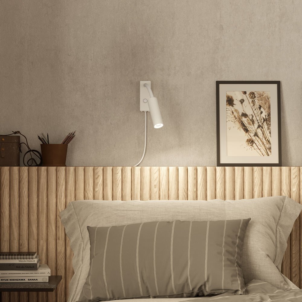 Herstal Vägglampa Pipeline flex mattvit - Azalea Home