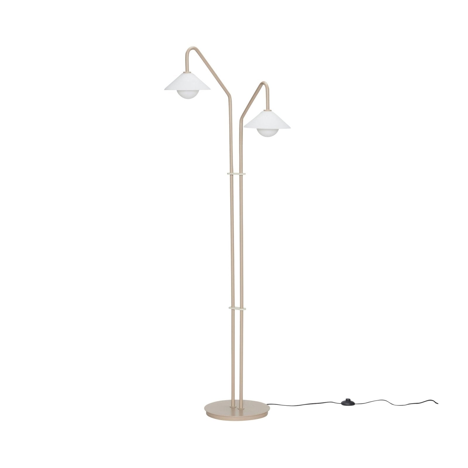 Hübsch Como Golvlampa, Beige - Azalea Home