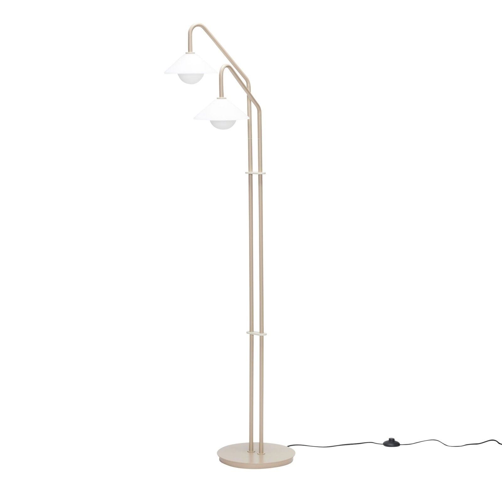 Hübsch Como Golvlampa, Beige - Azalea Home