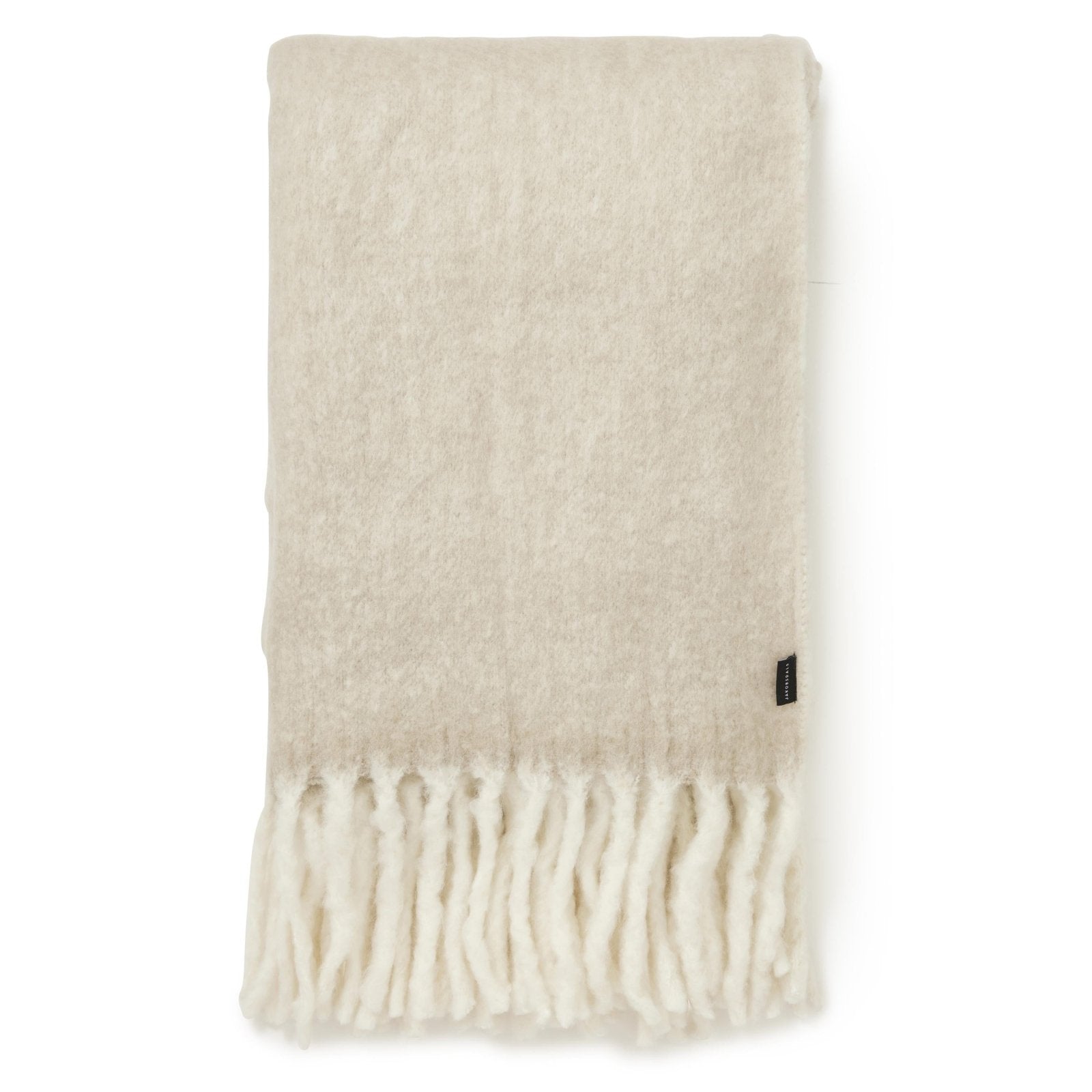 Jakobsdals Beige Herringbone Pläd 130x170, Beige - Azalea Home