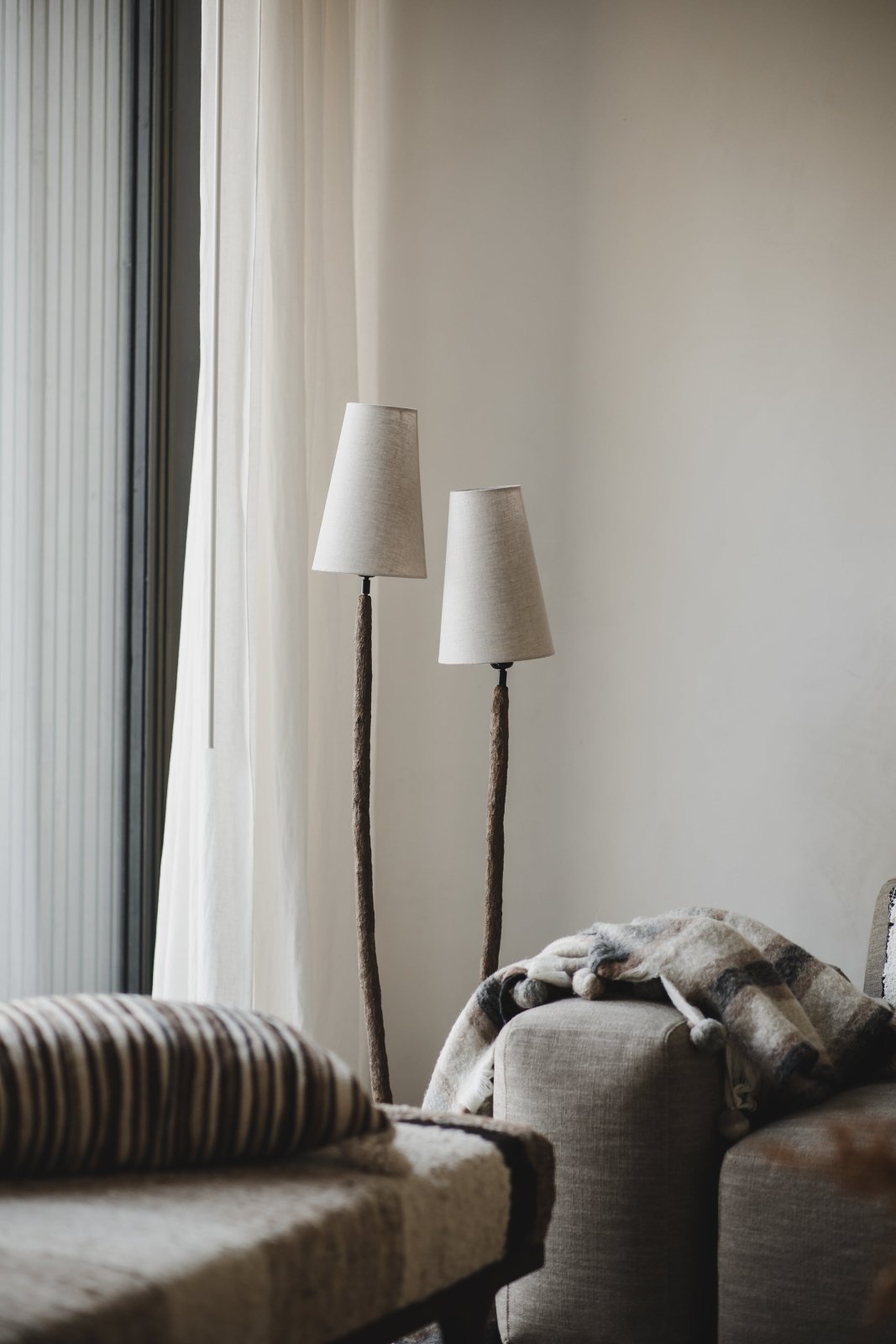 Jakobsdals Fungu L Lampa 30x12x156, Brun - Azalea Home