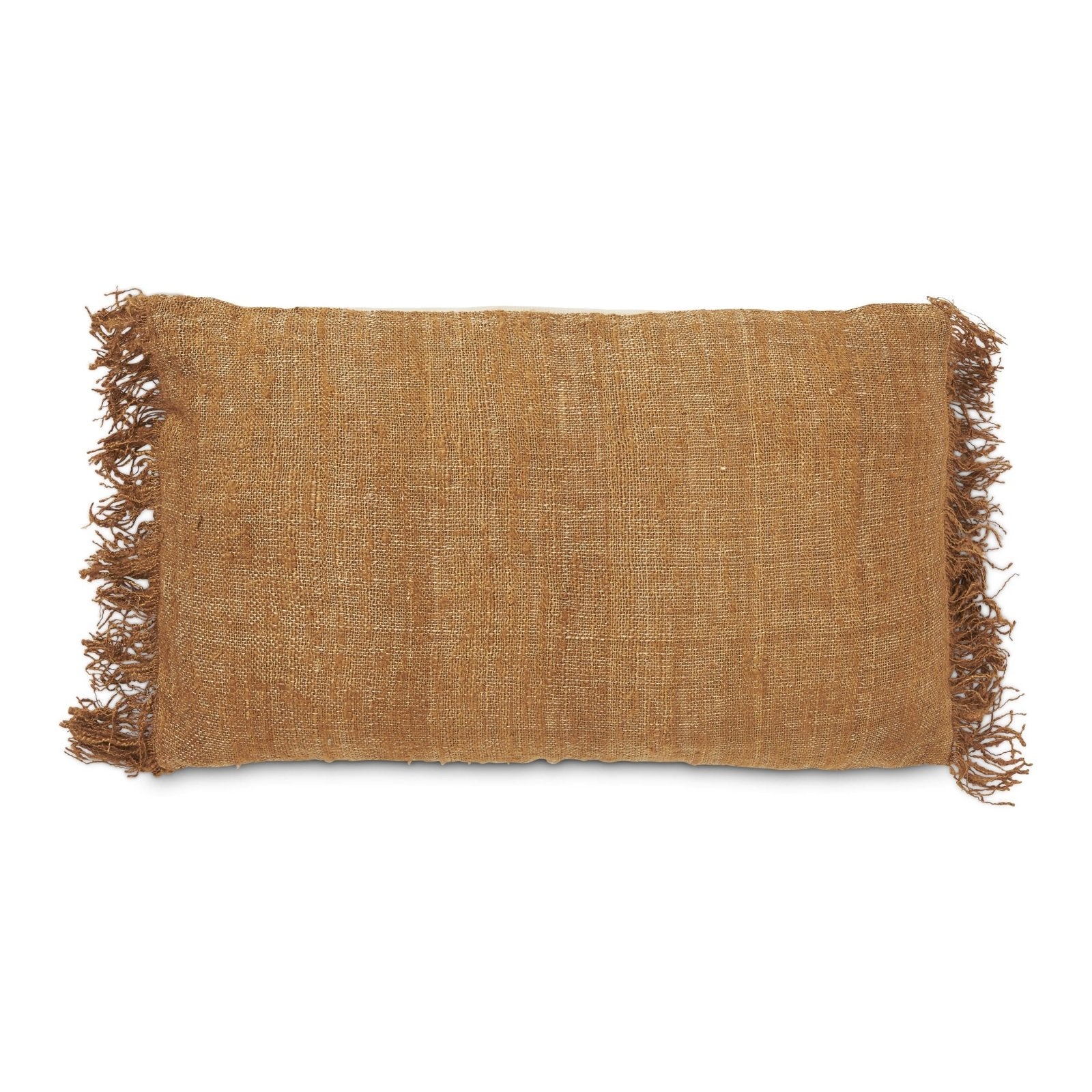 Jakobsdals Naomi fringe Kuddfodral 30x50, Rost - Azalea Home