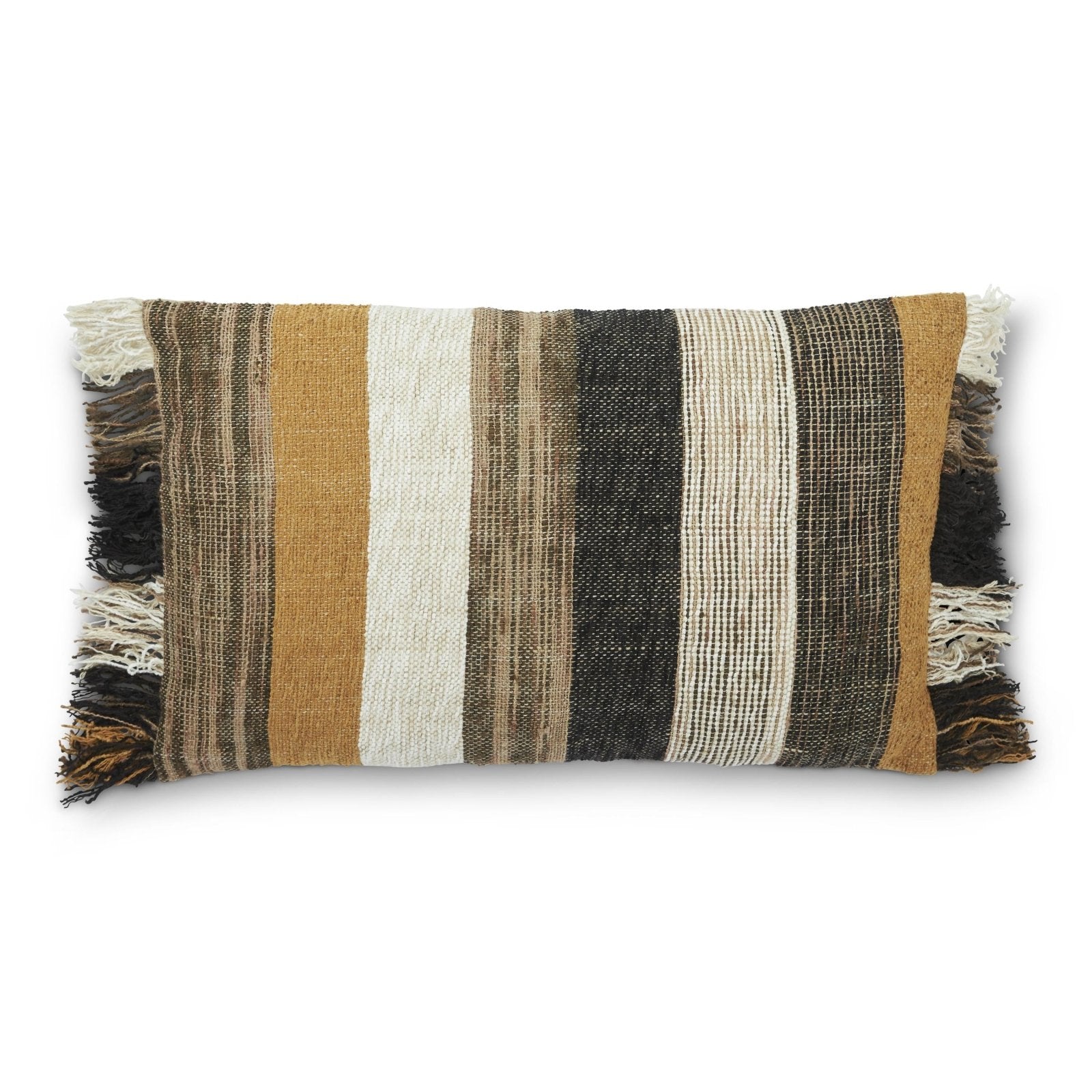 Jakobsdals Orla Fringe Kuddfodral 30x50, Multi - Azalea Home