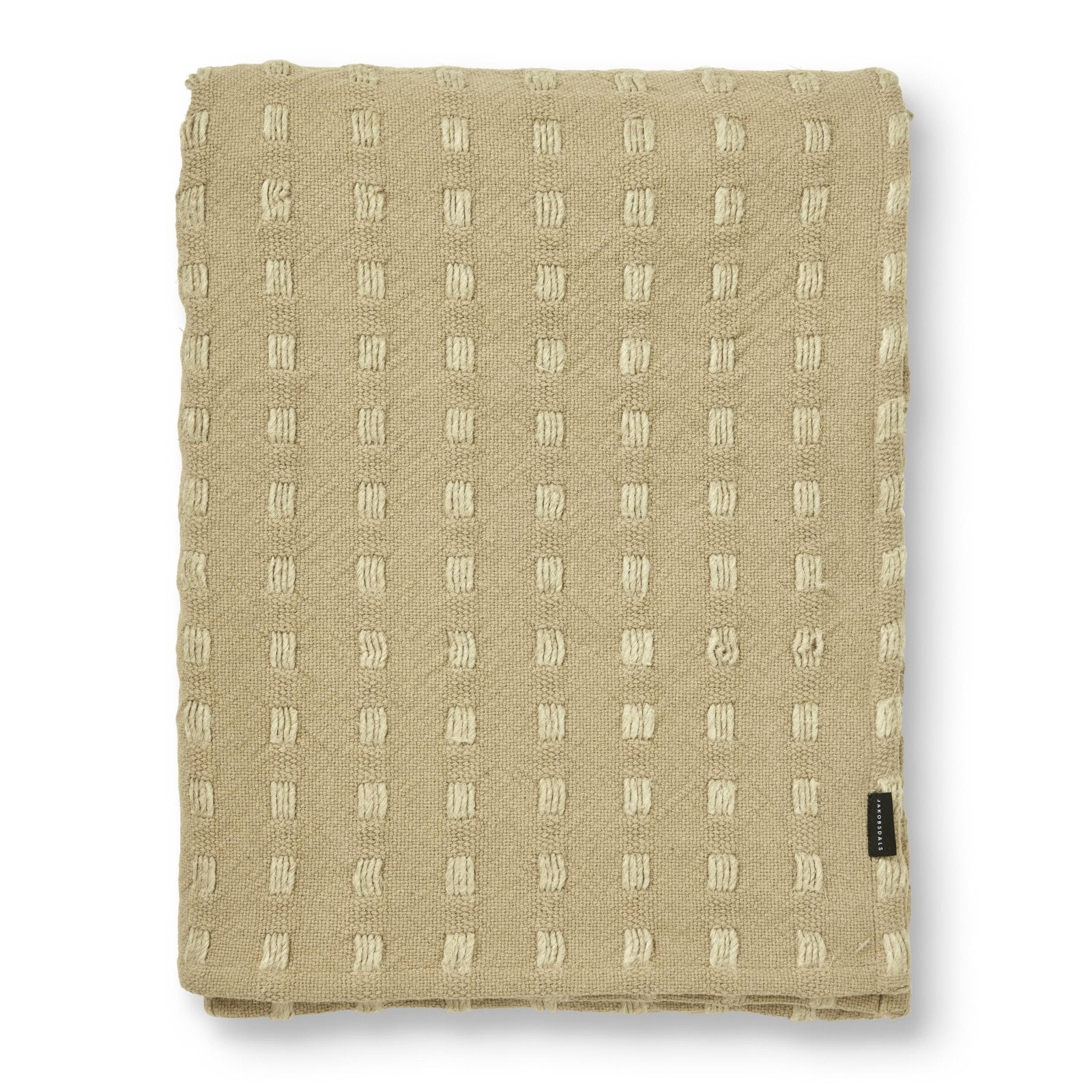 Jakobsdals Stitches Pläd 130x170, Beige - Azalea Home