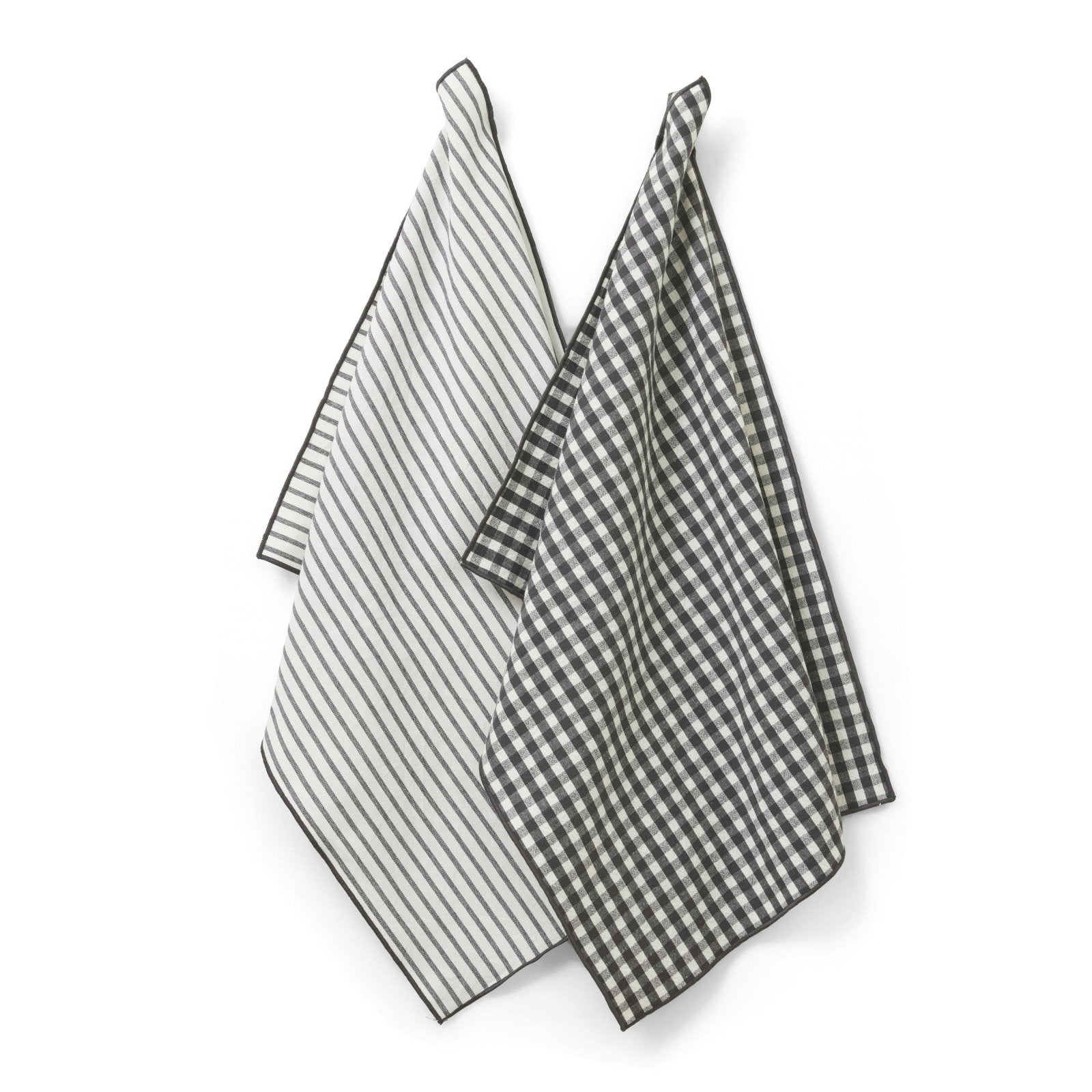 Jakobsdals Tazza Kökshandduk 2 - pack 2x50x70, Svart - Azalea Home