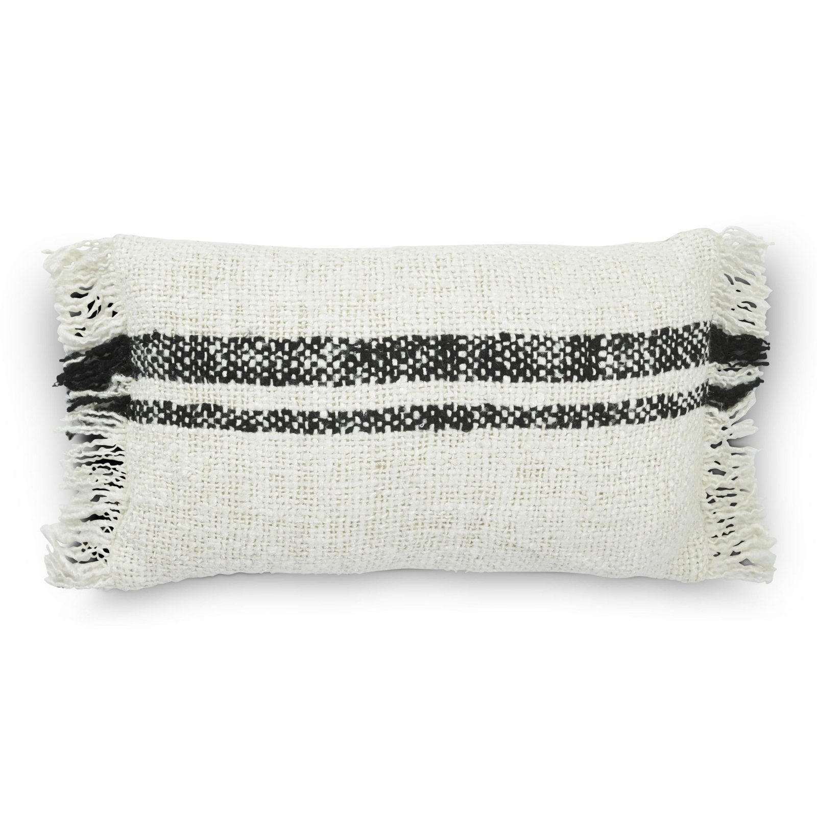 Jakobsdals Willa fringe Kuddfodral 30x50, Offwhite - Azalea Home