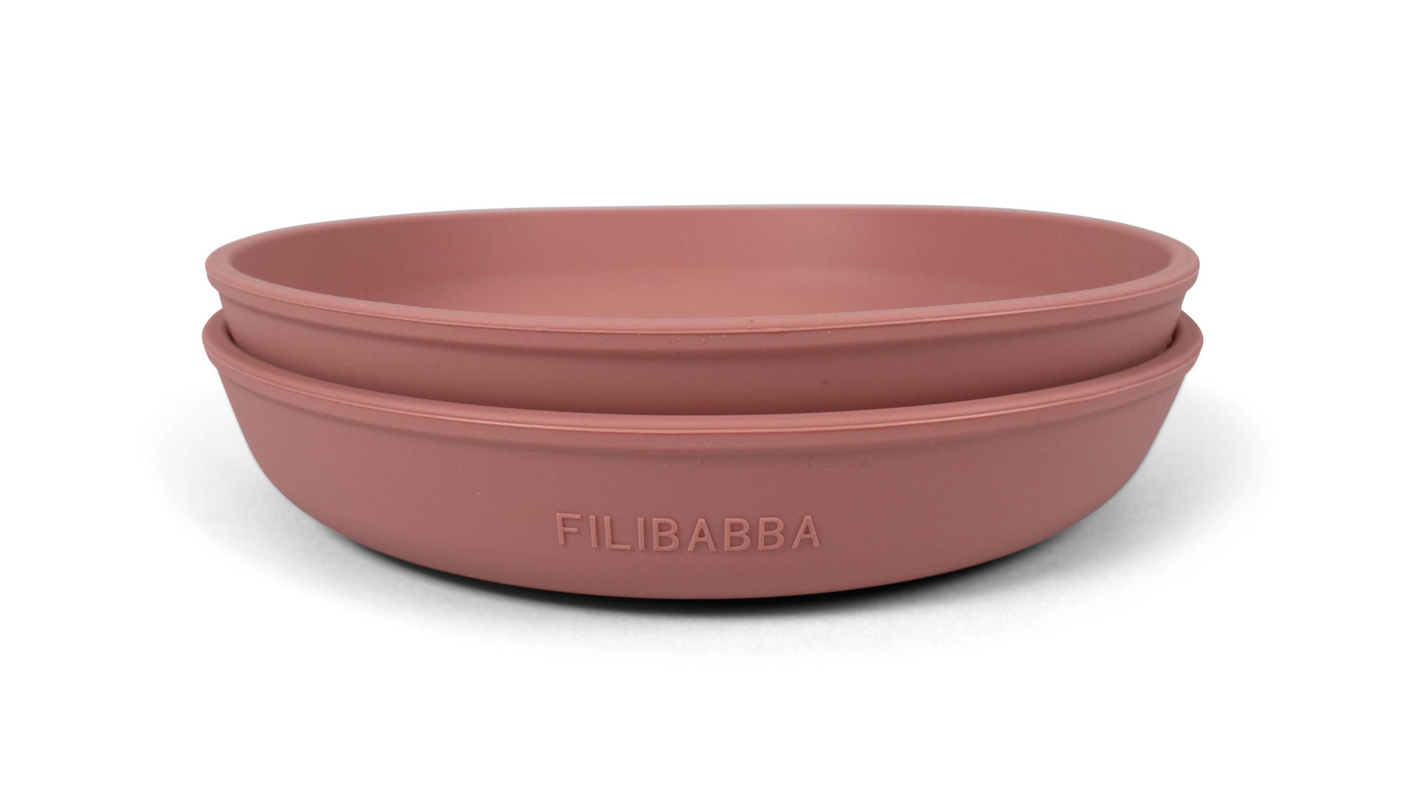 Silikontallrik 2-Pack, Rose