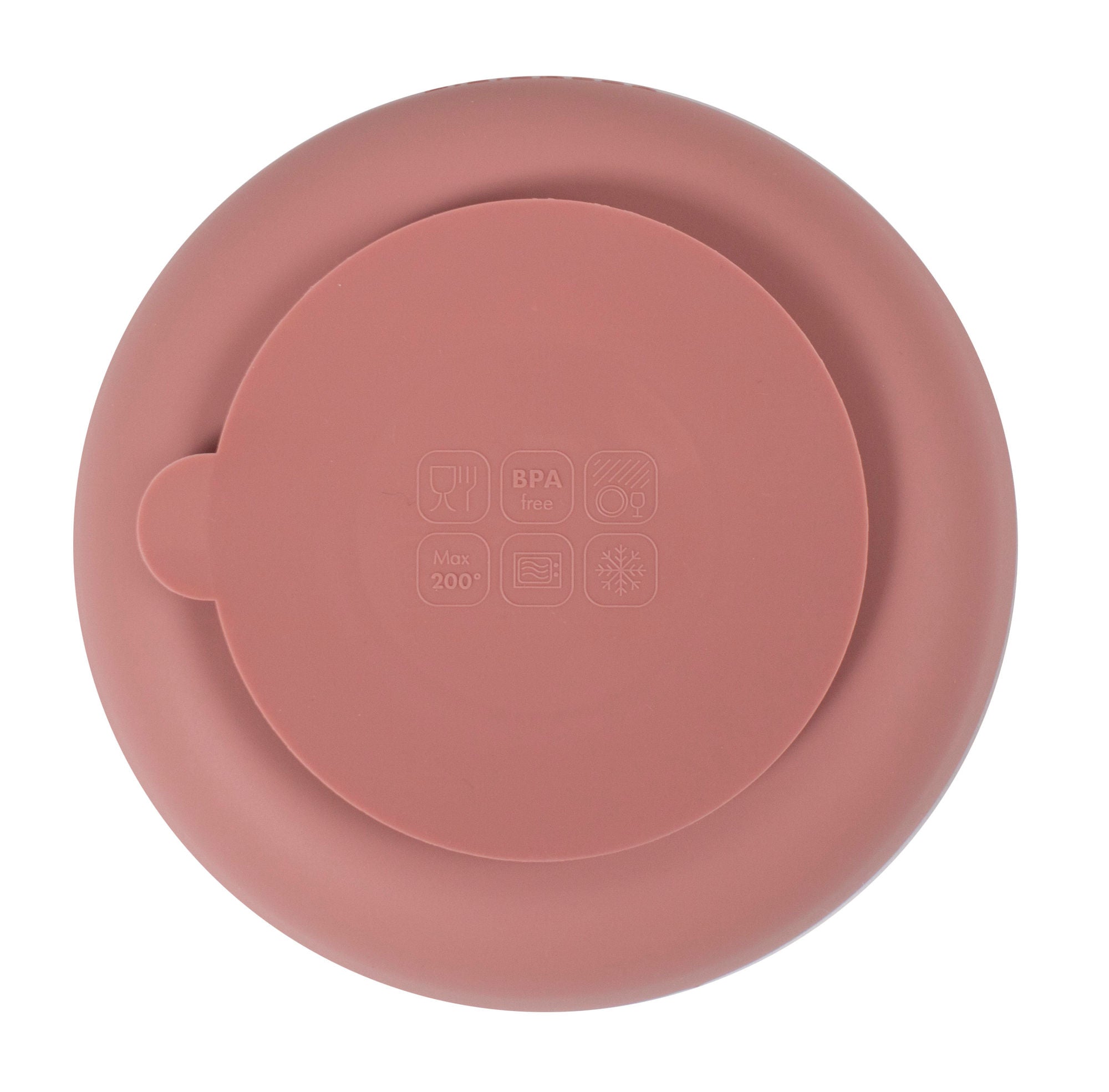 Silikontallrik 2-Pack, Rose