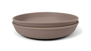 Silikontallrik 2-Pack, Warm Grey
