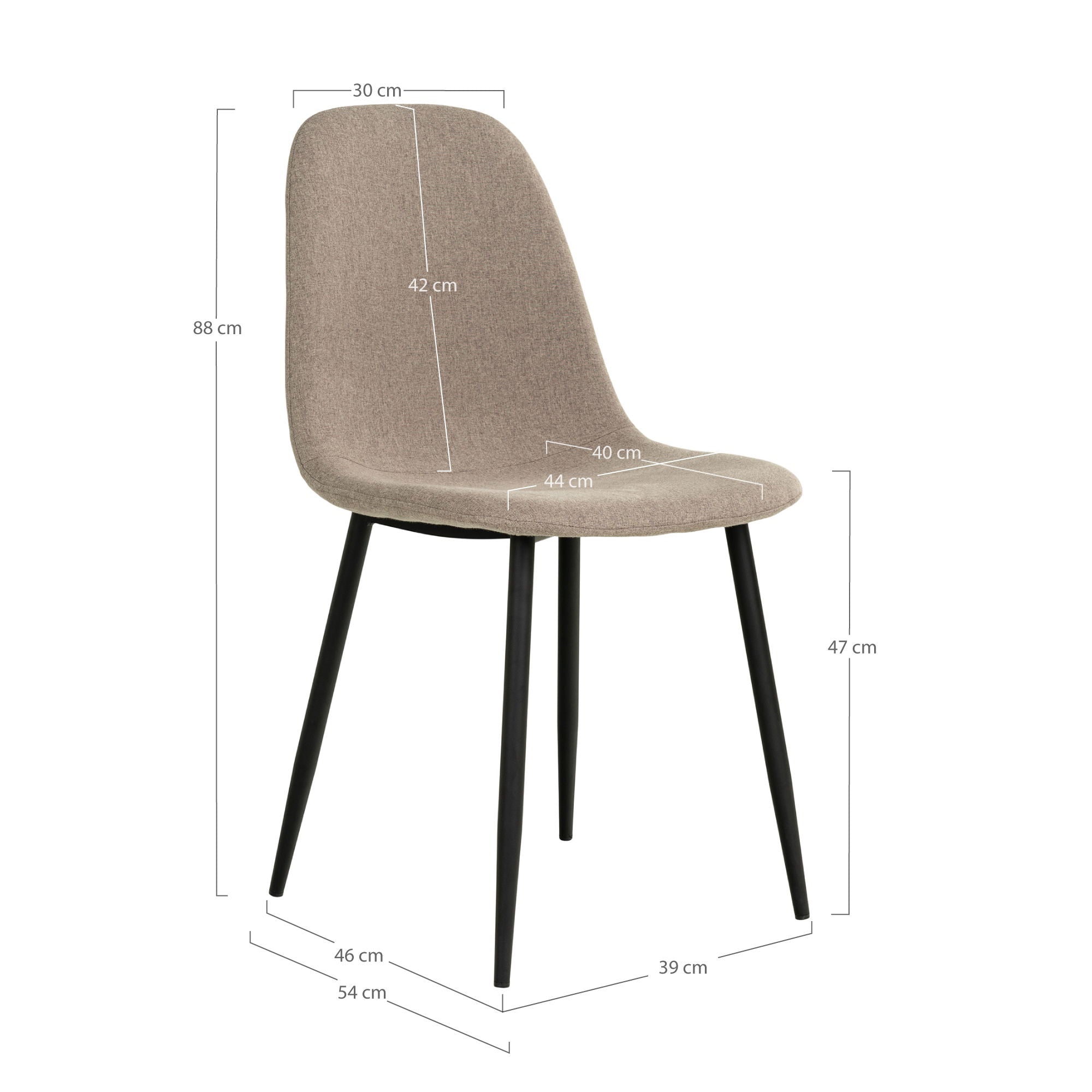 Stockholm Matstol, Beige