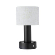 Tiara bordslampa Laddbar svart/linne