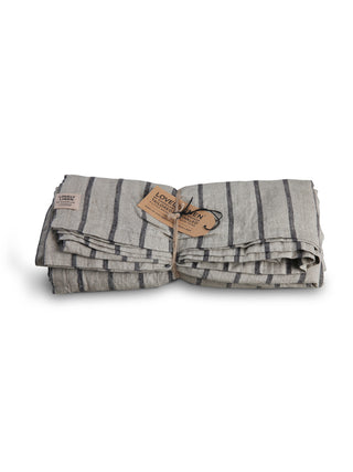 MISTY Duk Stripe 145X250, Svart