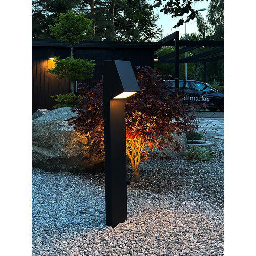Luton stolpbelysning 230VIP44 svart 100cm