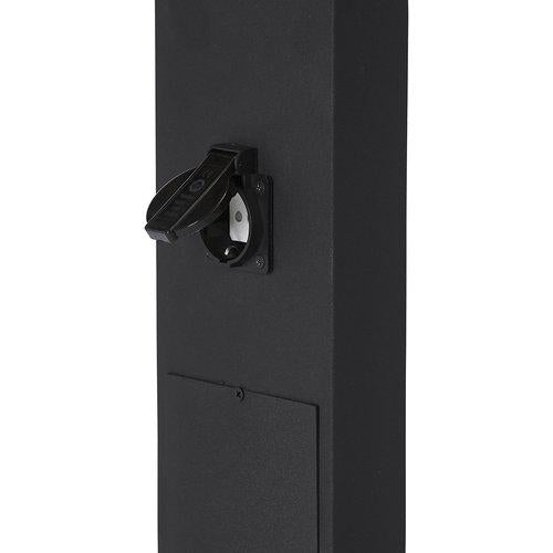 Luton stolpbelysning 230VIP44 svart 100cm