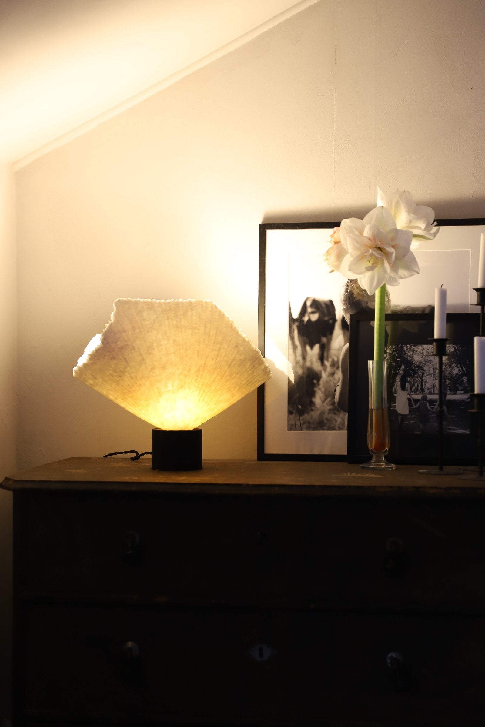 Bordslampa Tropez Natur/Svart