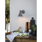 MiniTripp fasadlampa 230V IP44 grå 30cm