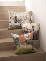 Blomster Kuddfodral Lin 50x60cm