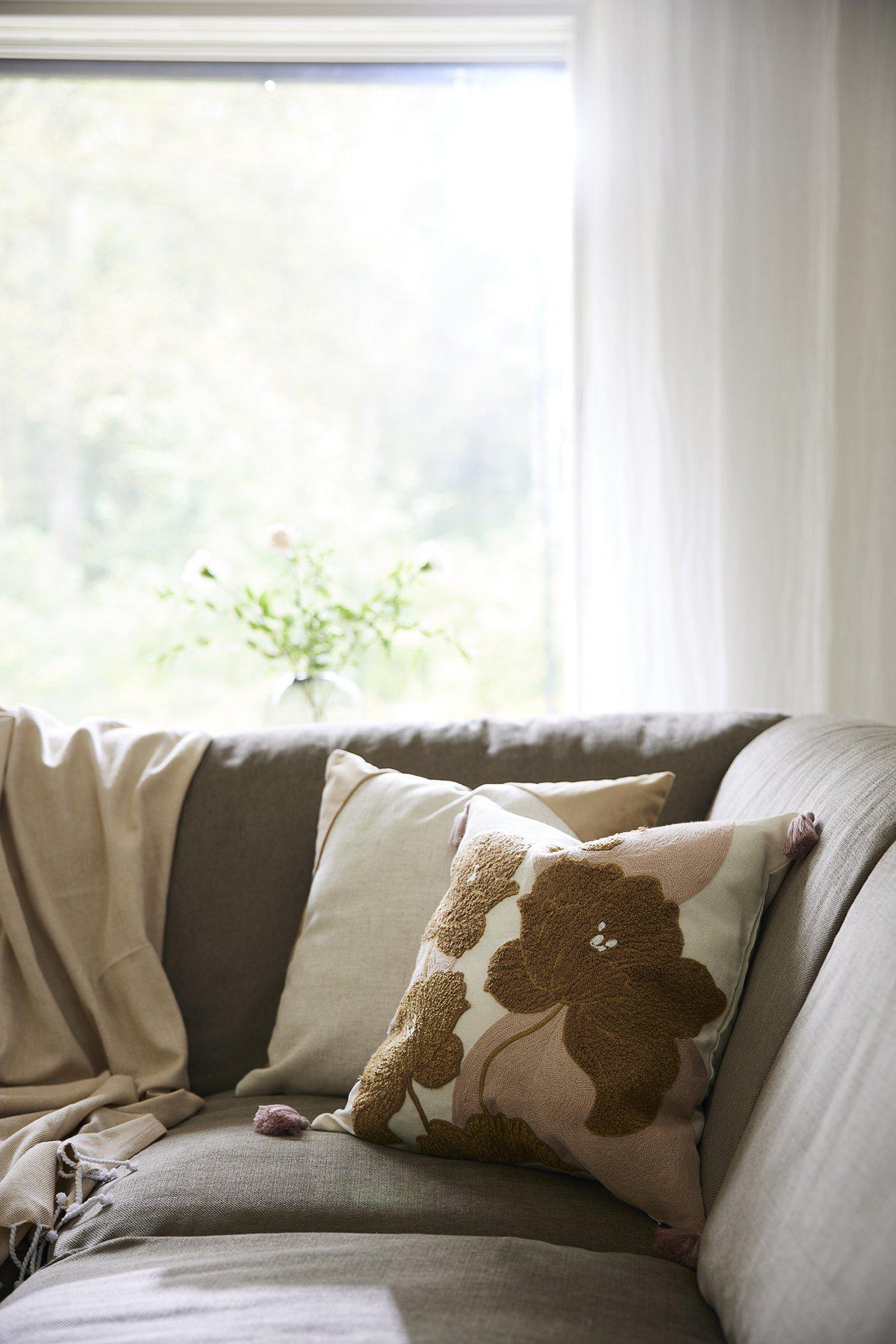 Inger Kuddfodral Gul 45x45cm