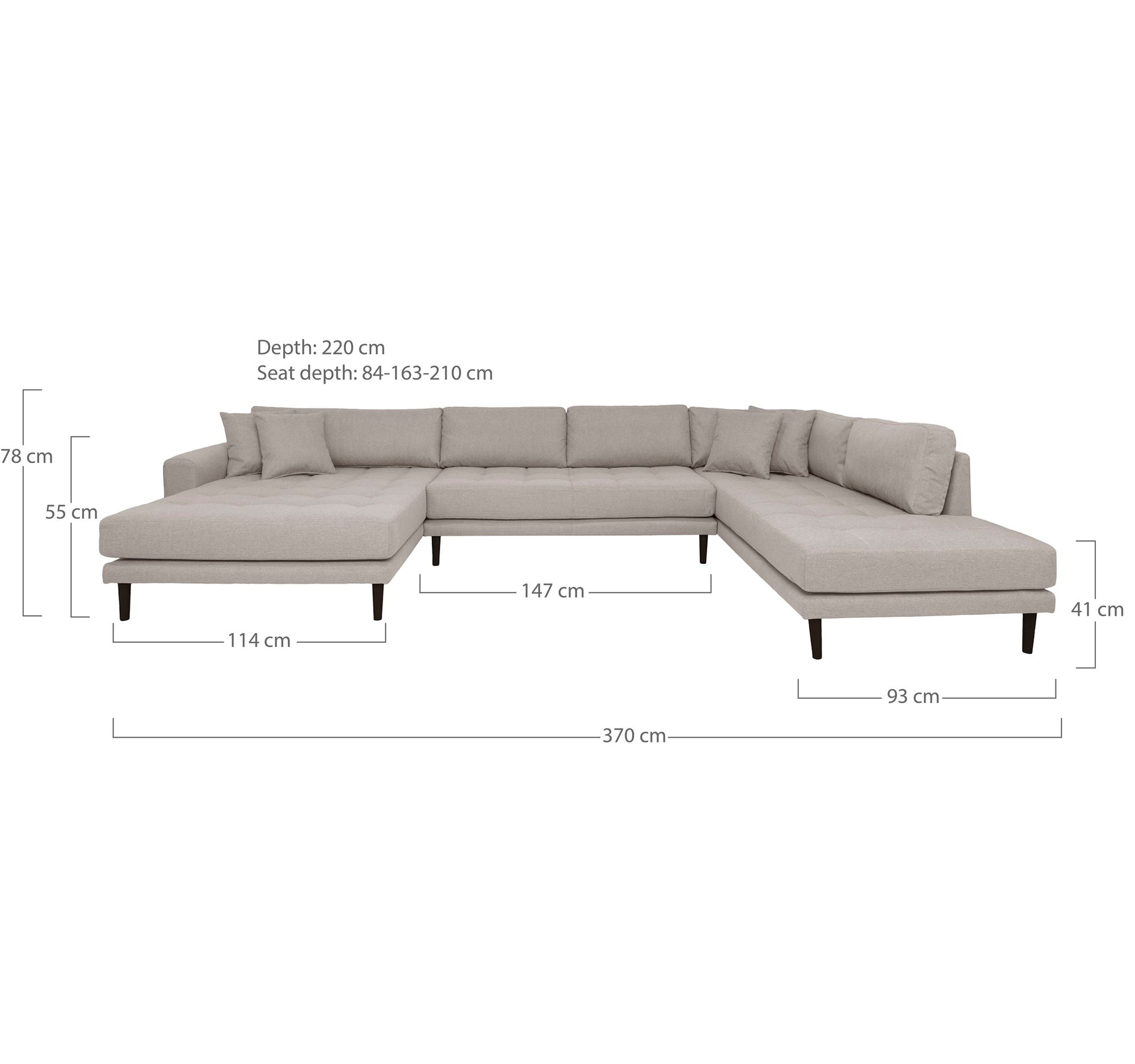 Lido U-soffa, Stone