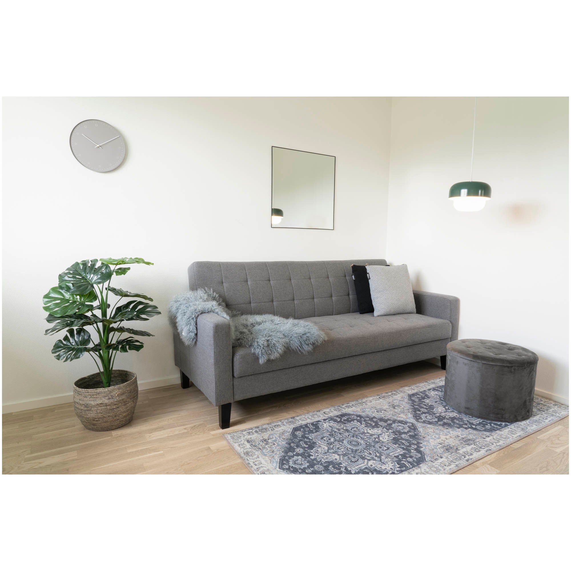 Milton bäddsoffa, Mörkgrå