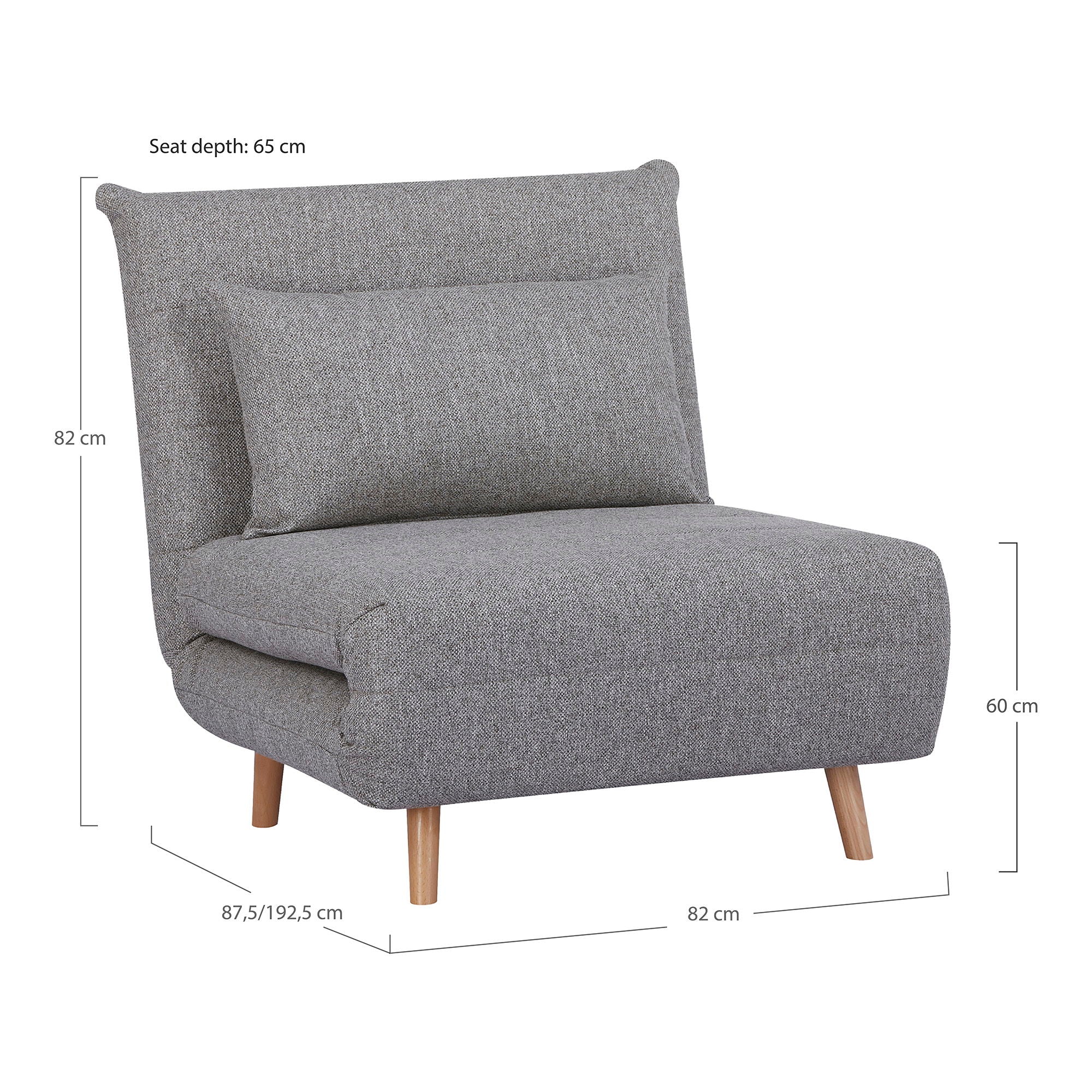 Marlow bäddsoffa, Grå