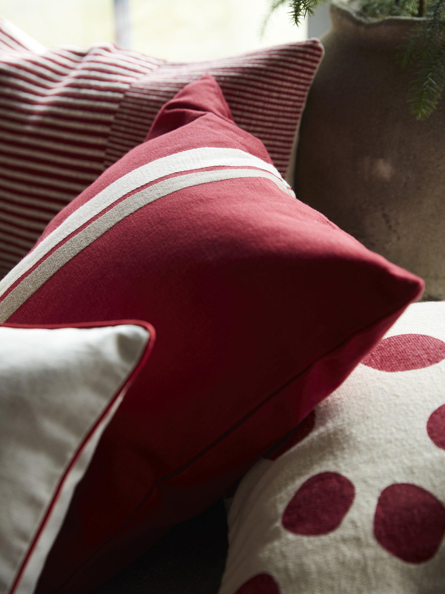 Majken Kuddfodral Röd 50x50cm