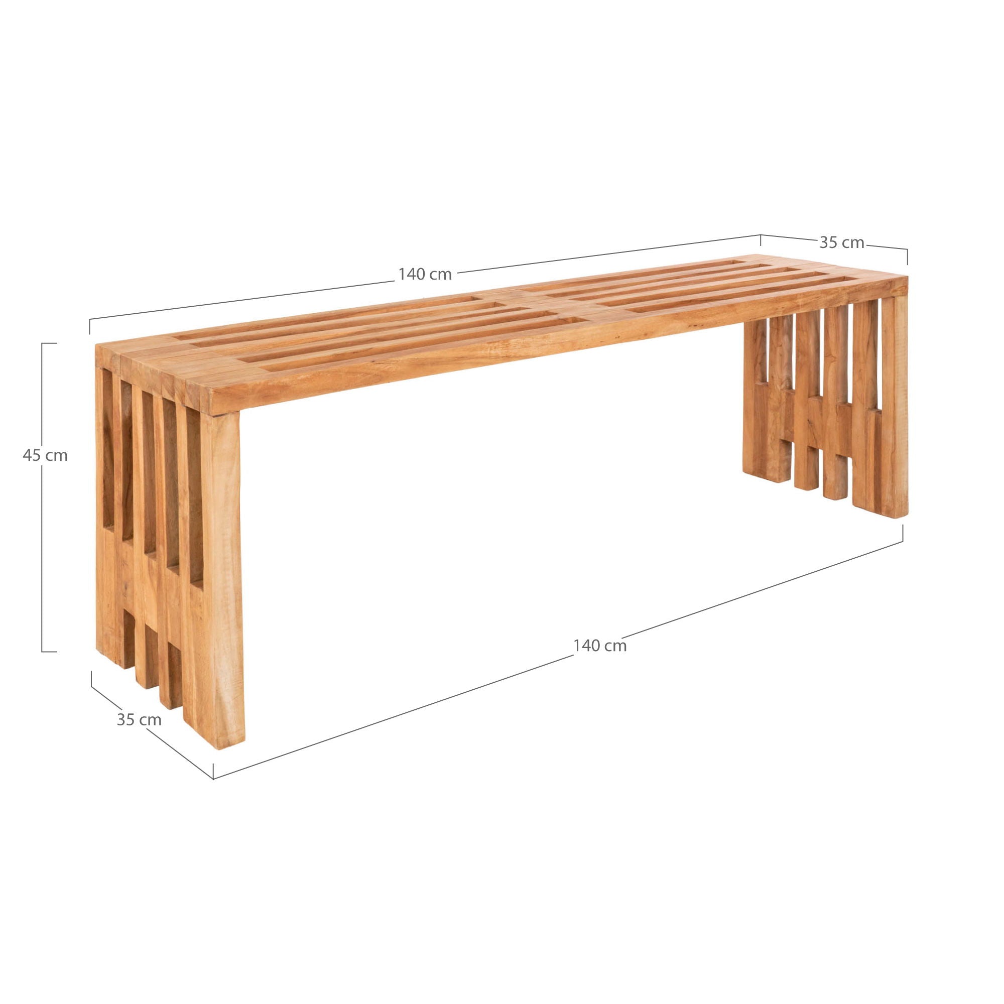 Benidorm Trädgårdsbänk, Teak