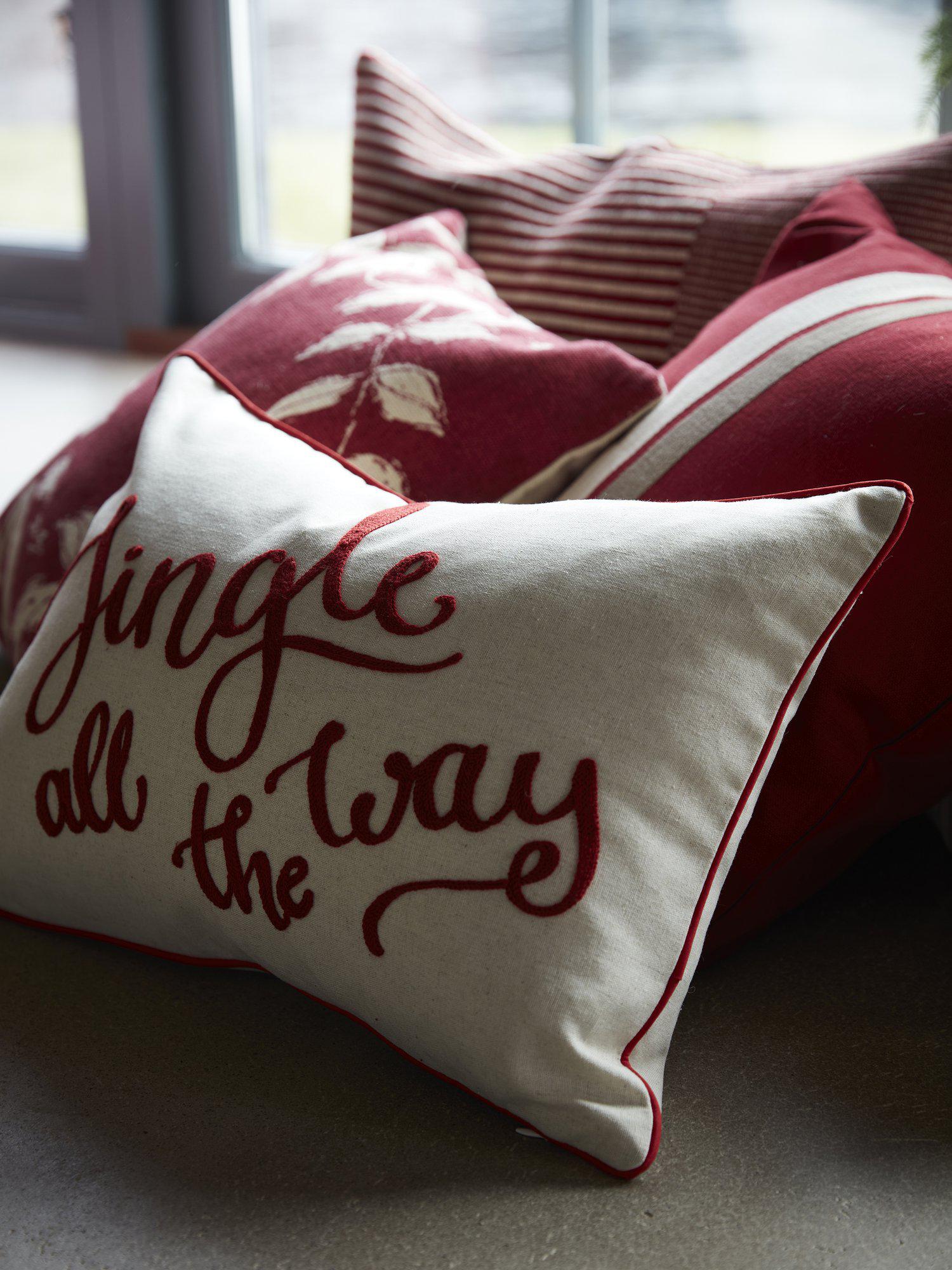 Jingle Kuddfodral Röd 35x50cm