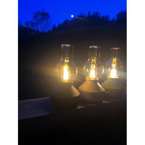 Glimt Bordslampa Utomhus Laddbar grön